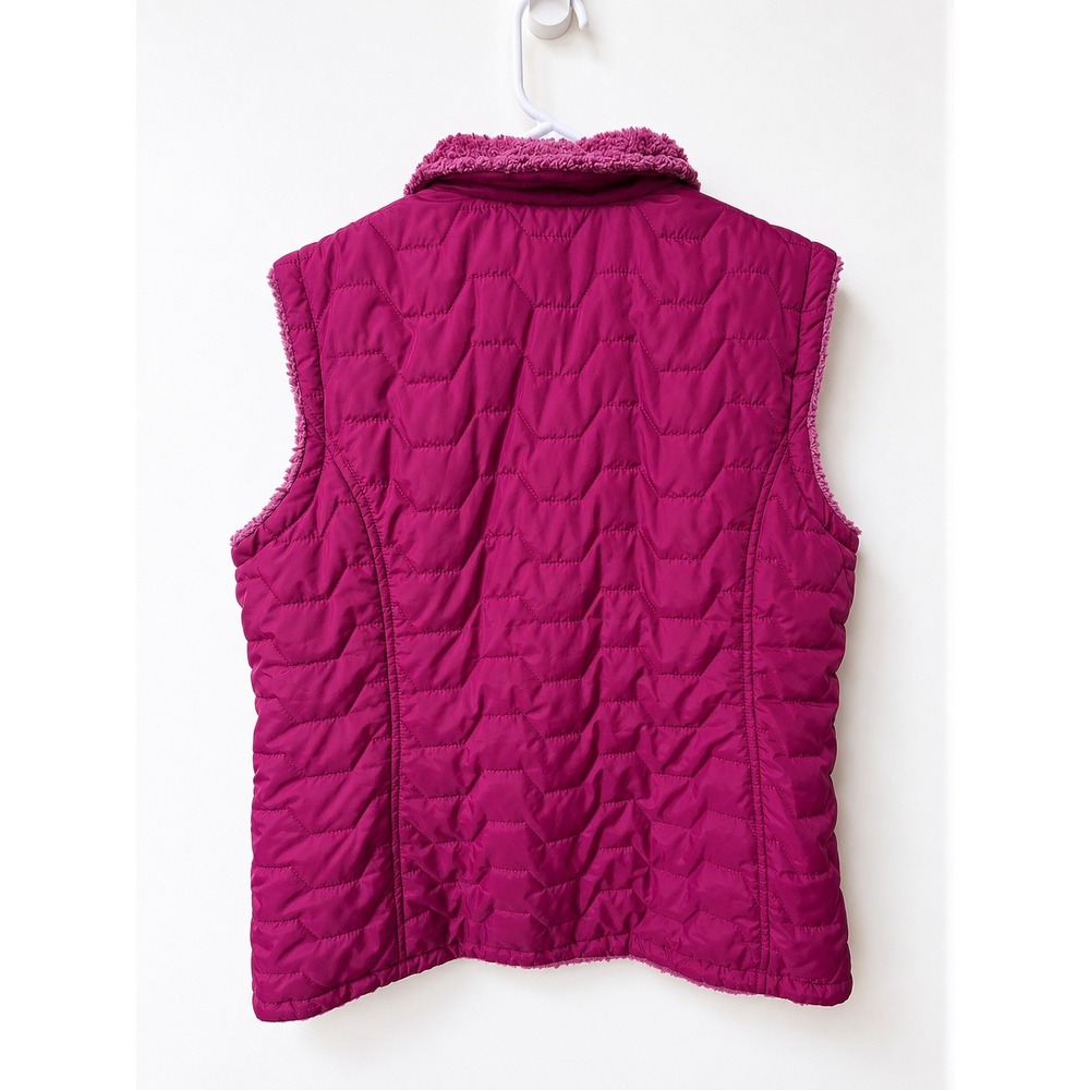 Free Country Women's XL Quilted Puffer Vest Sherpa Lined - Picture 2 of 3